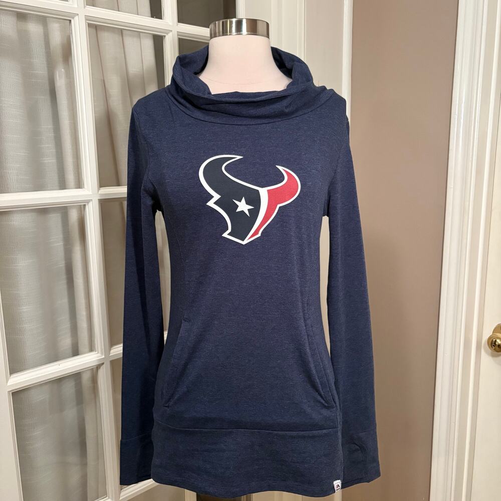Houston Texans‎ Majestic Fan Fashion Women’s Cowl Neck Pullover Hoodie Small